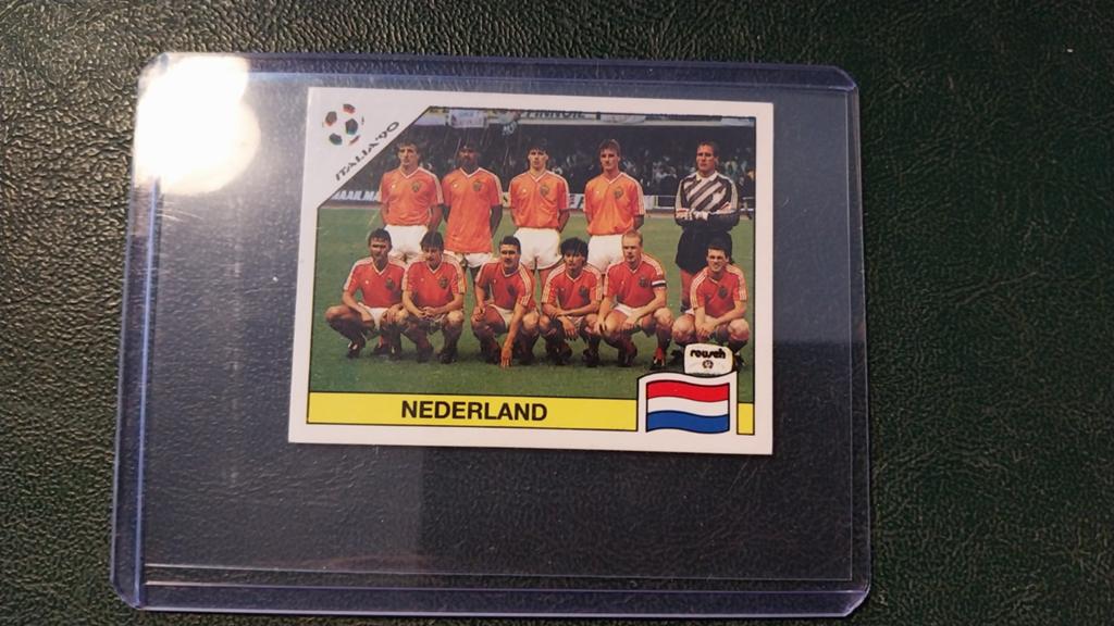 Panini Italia '90 Nederland Voetbal Plaatje, Ophalen of Verzenden, Zo goed als nieuw, Sticker