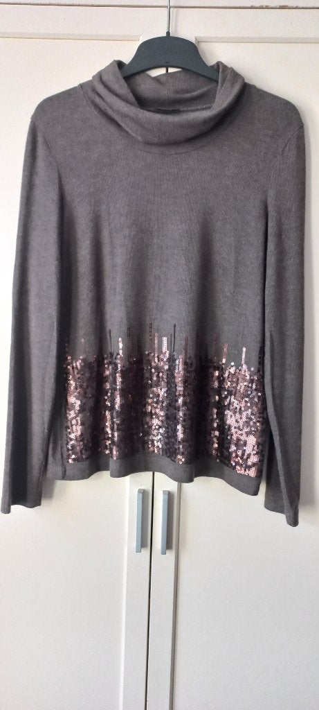 Gerry Weber trui maat 40 zgan, Maat 38/40 (M), Bruin, Ophalen of Verzenden, Zo goed als nieuw