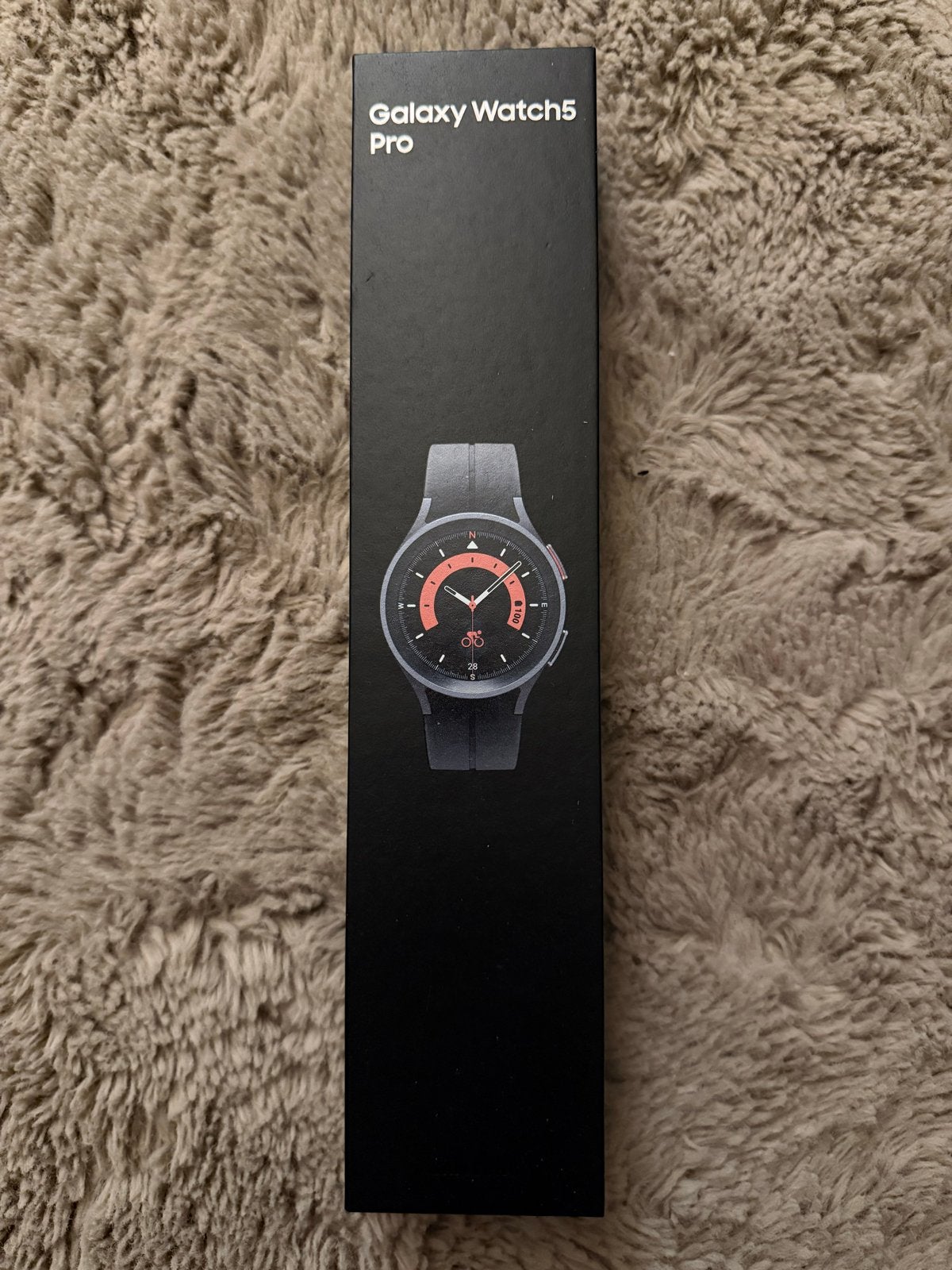 Samsung Galaxy Watch5 Pro Zwart Titanium (Nieuw), Hartslag, Zwart, Nieuw, Ophalen of Verzenden