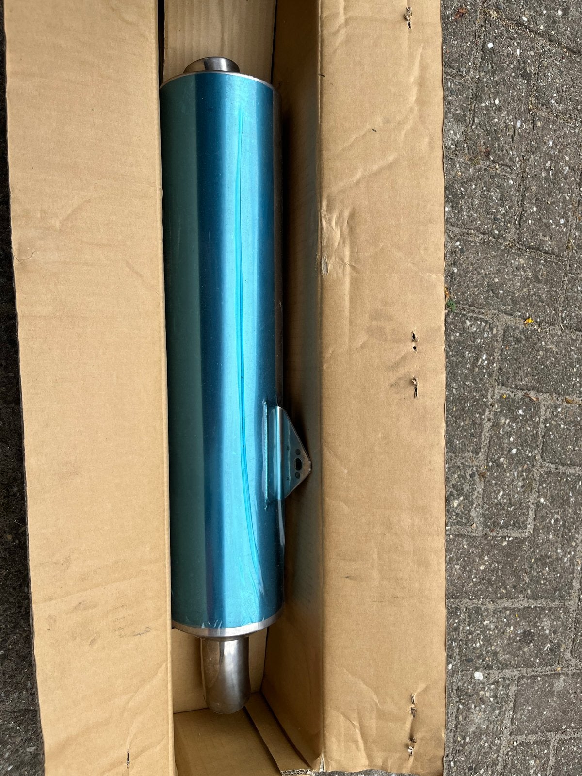 Originele Suzuki SV650 uitlaat - Zo goed als nieuw, Motoren, Ophalen, Nieuw
