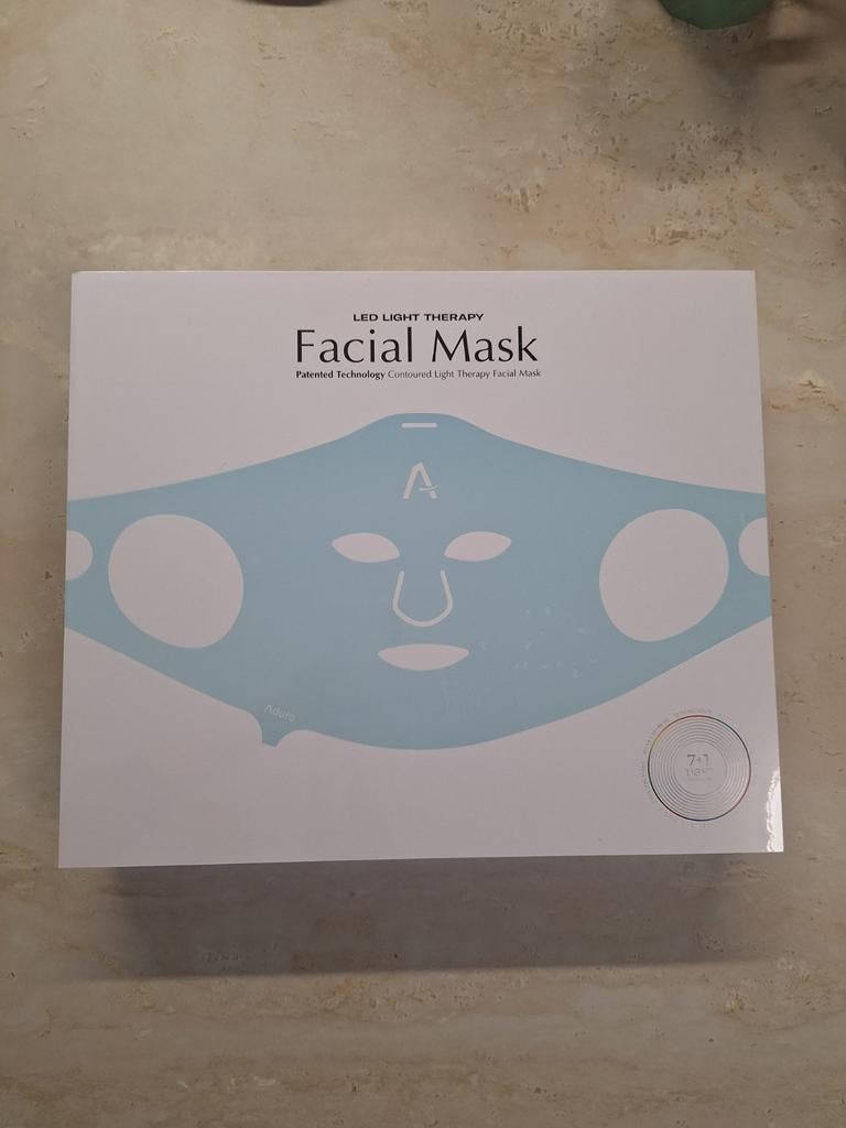 Aduro Facial Mask LED Light Therapy – Nieuw in verpakking –, Ophalen of Verzenden, Nieuw, Blauw, Gehele gezicht