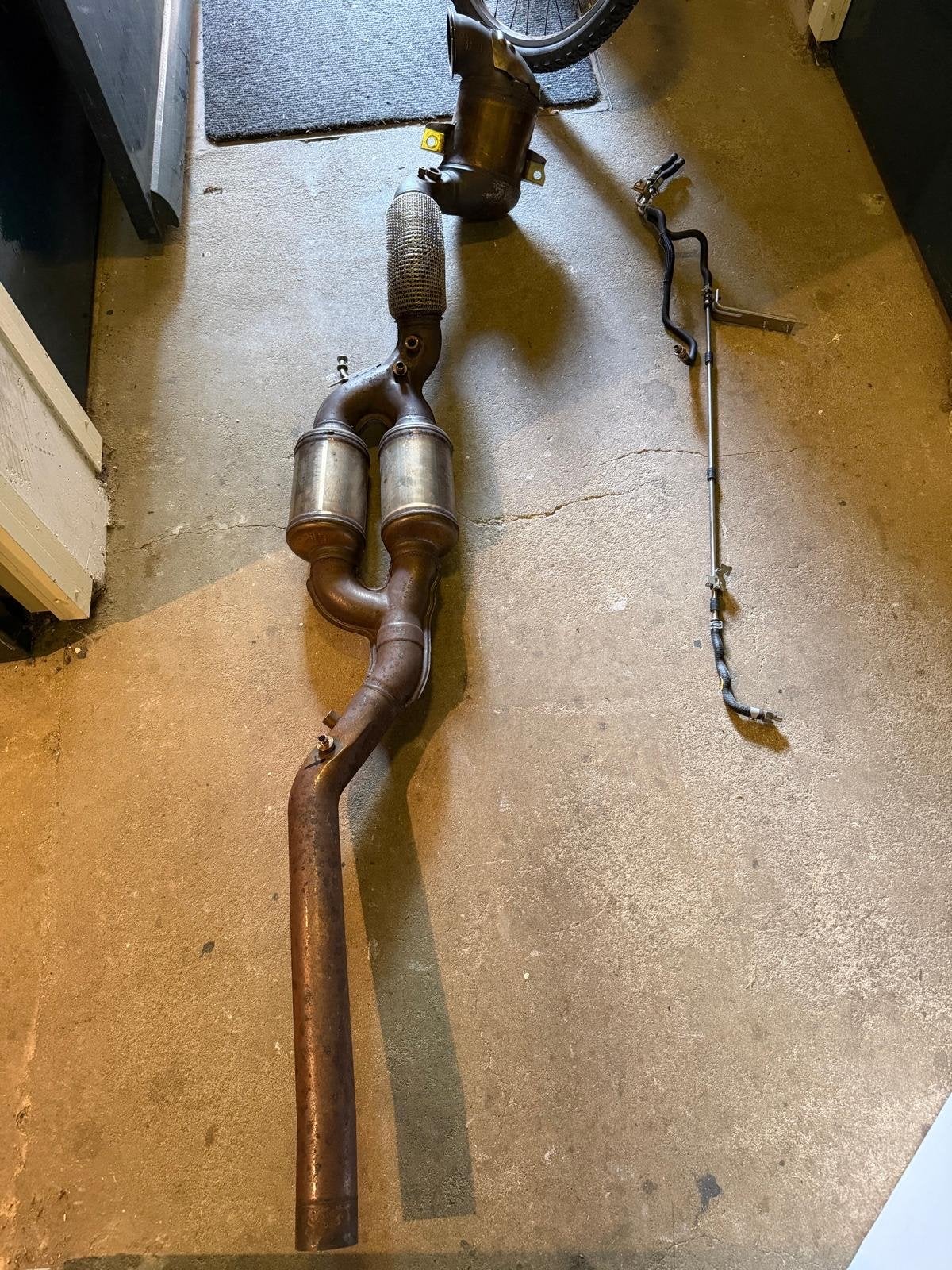 Downpipe met katalysator voor Golf 7.5 R - 40.000 km, Ophalen, Gebruikt, Volkswagen