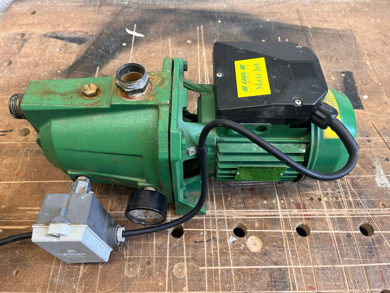 EMS Maxi Jet waterpomp met Well Mate drukvat, Tuin en Terras, Waterpompen, Ophalen, Gebruikt, Elektrisch, Beregeningspomp