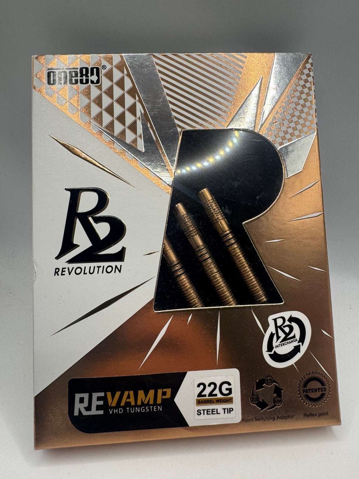 One80 R2 Intercharge Re-vamp 22 Gram Dartpijlen, Sport en Fitness, Darts, Ophalen of Verzenden, Zo goed als nieuw, Nvt, Pijlen
