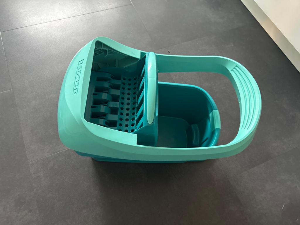 Leifheit Profi XL Emmer met Pers en Wielen - 8 Liter, Ophalen, Dweilemmer, -bak, of -wagen