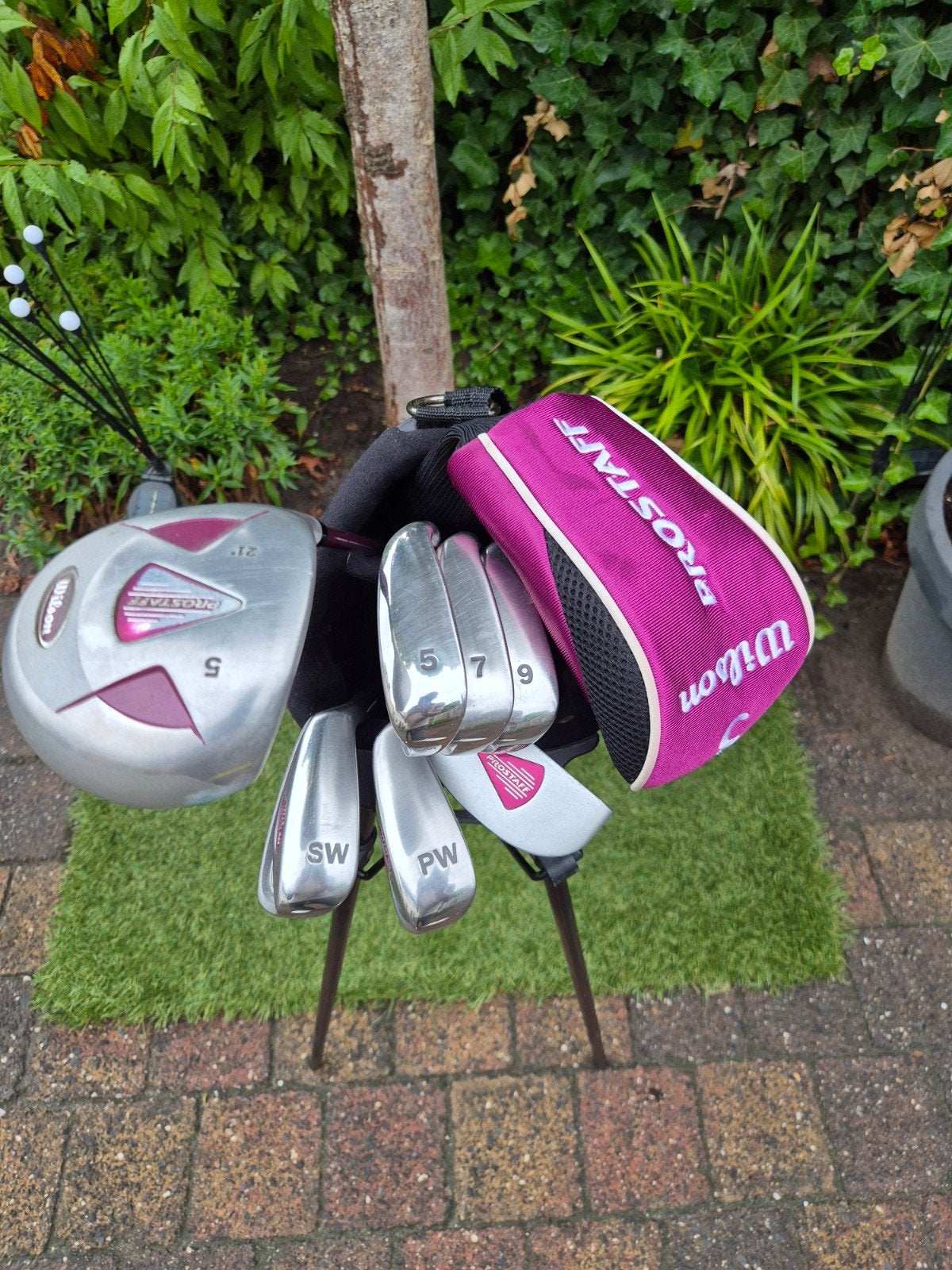 Linkshandige Wilson dames golfset met golftas, Ophalen of Verzenden, Gebruikt, Set