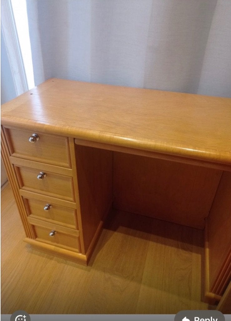 Bureau, Ophalen, Gebruikt, Hout, Schoolbureau