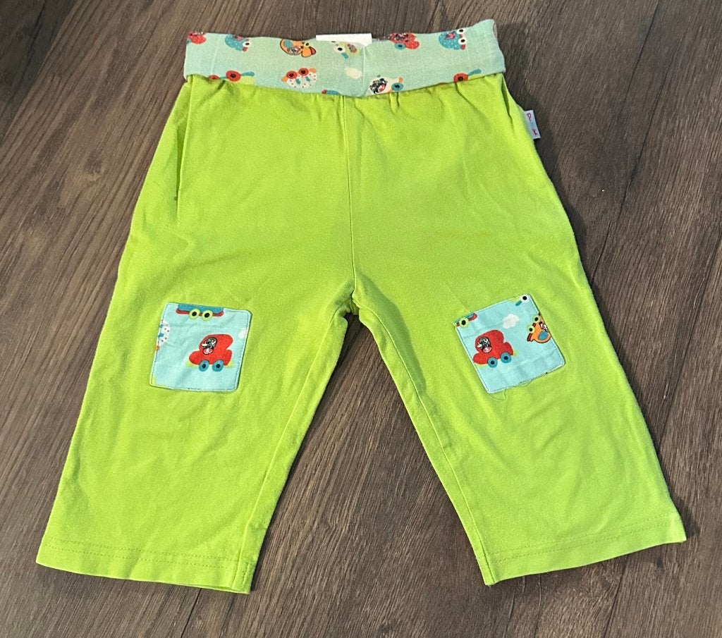 Puk Design lime turquoise tricot broekje broek maat 80, Broekje, Jongetje of Meisje, Nieuw, Ophalen of Verzenden