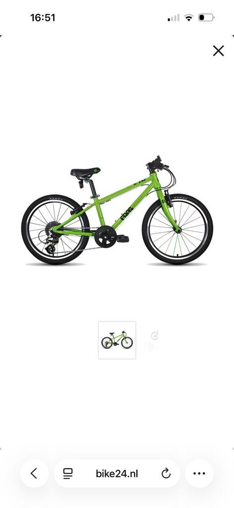 Frog Bikes Frog 53 - 20" kinderfiets, Ophalen of Verzenden, Zo goed als nieuw, 20 inch