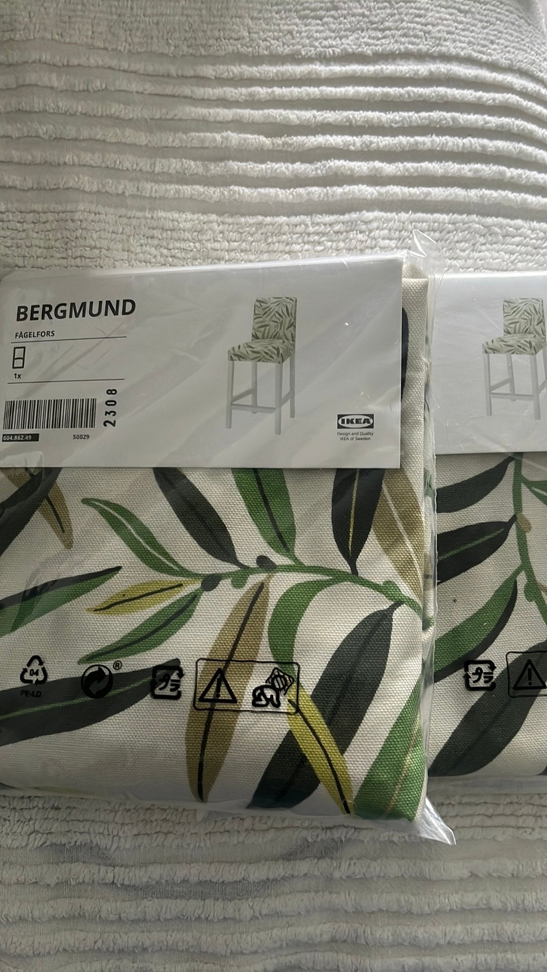 IKEA Bergmund Fågelfors barkruk hoezen (2 stuks), Ophalen of Verzenden, Nieuw