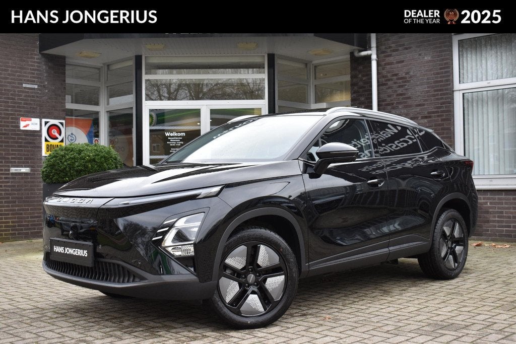 Omoda 5 EV Premium | STOELVENTILATIE+STOELVERWARMING | VOORR, Auto's, Overige Auto's, Zwart, 430 km, Automatische klimaatregeling