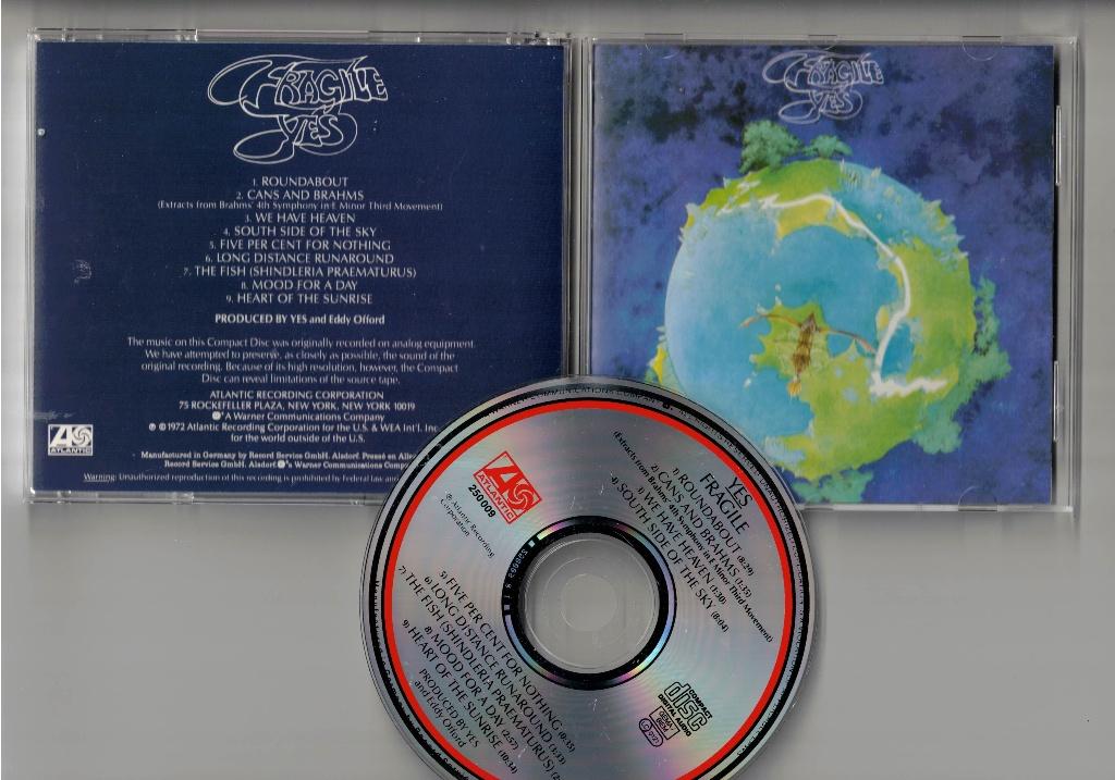 YES CD Fragile, Cd's en Dvd's, Cd's | Rock, Ophalen of Verzenden, Zo goed als nieuw, Poprock