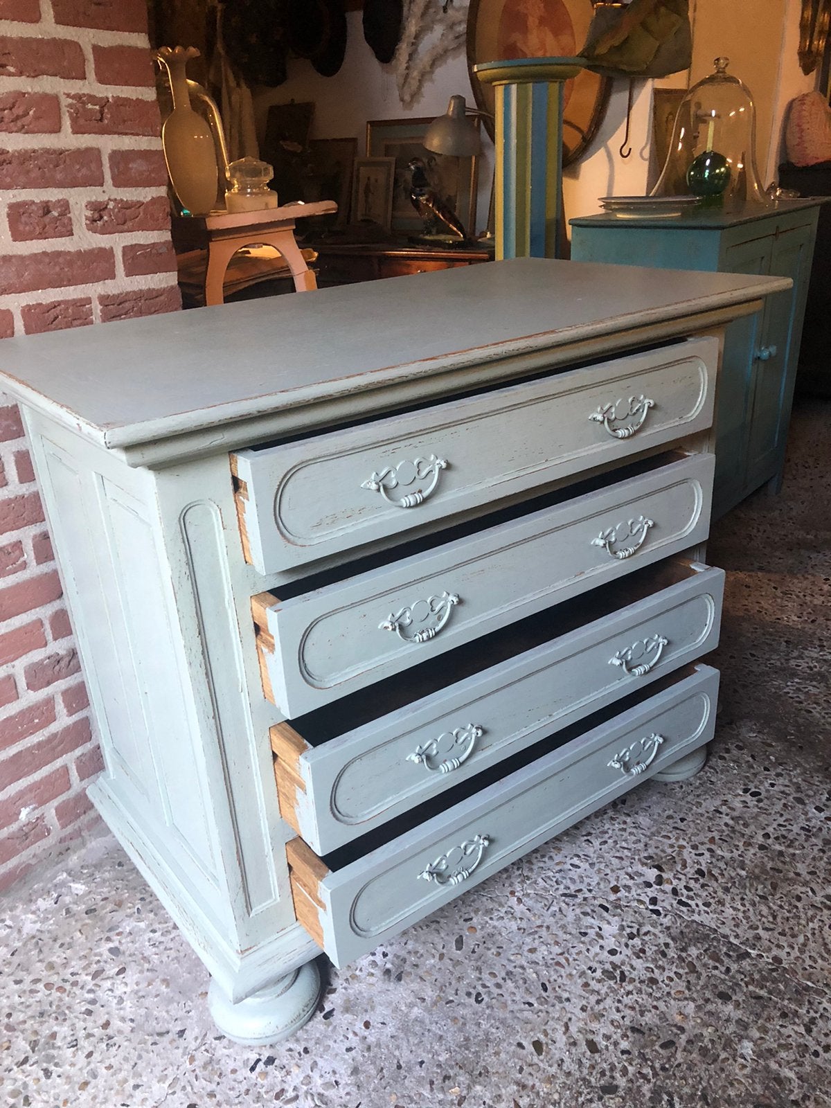 Franse ladenkast/commode kast/tv kast/brocante kadenkast, Ophalen