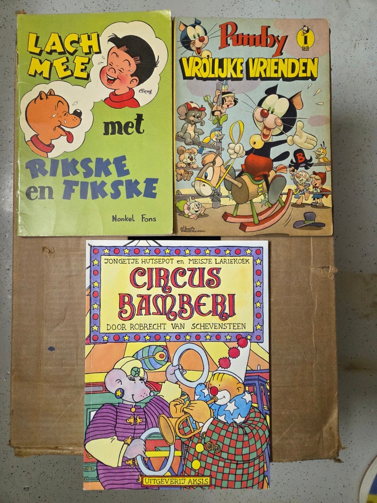 rikske en fikske   ,  Pumby  ,  circus Bamberi, Eén comic, Ophalen of Verzenden, Gelezen, Europa
