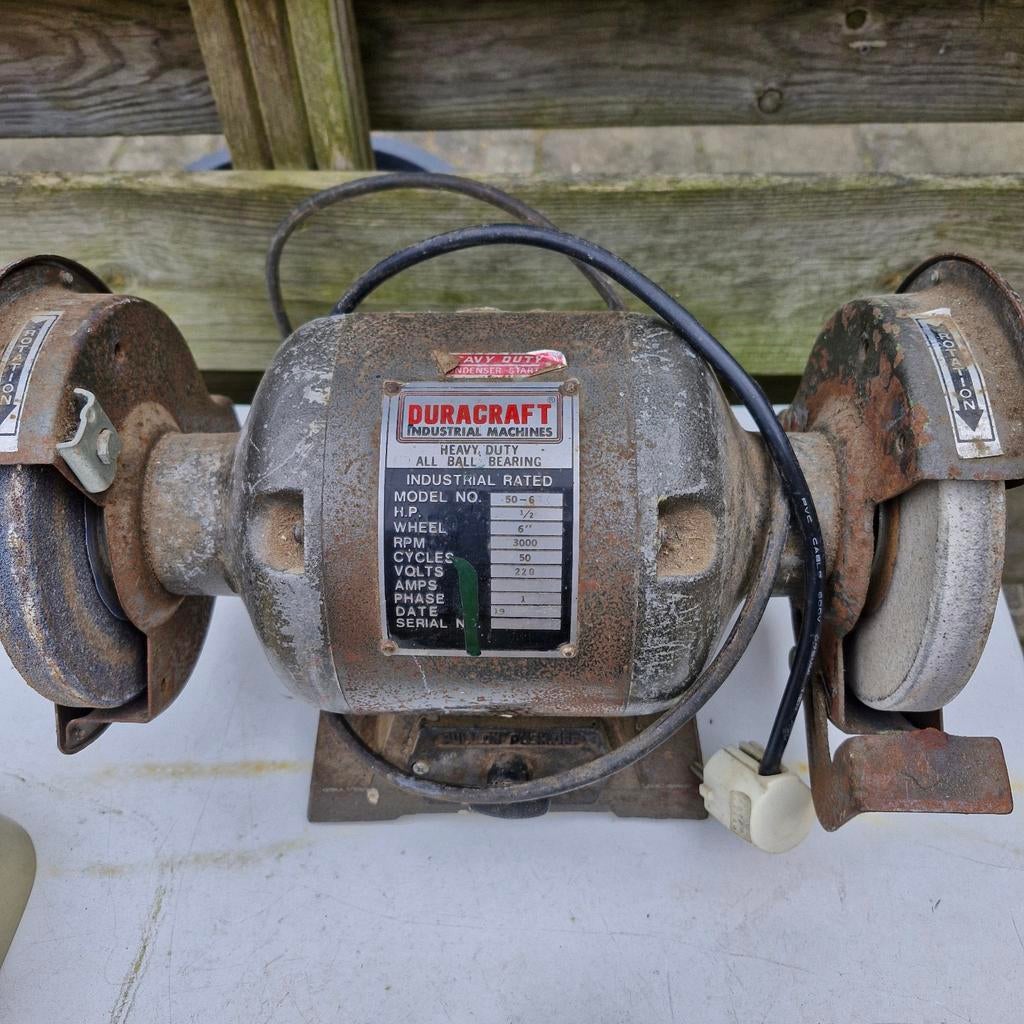 DURACRAFT Werkbankslijpmachine - Robuust en Betrouwbaar, Ophalen of Verzenden