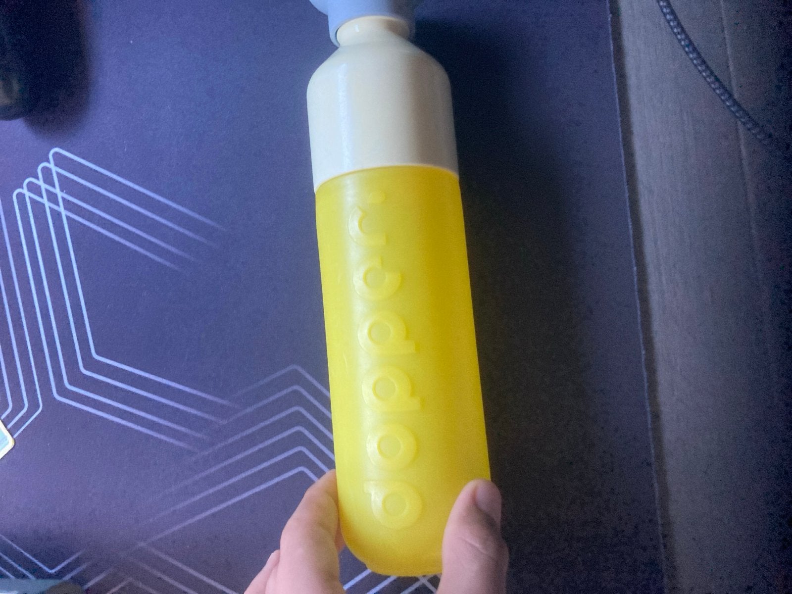 Gele Dopper waterfles - Zo goed als nieuw, Kunststof, Ophalen of Verzenden, Zo goed als nieuw, Modern