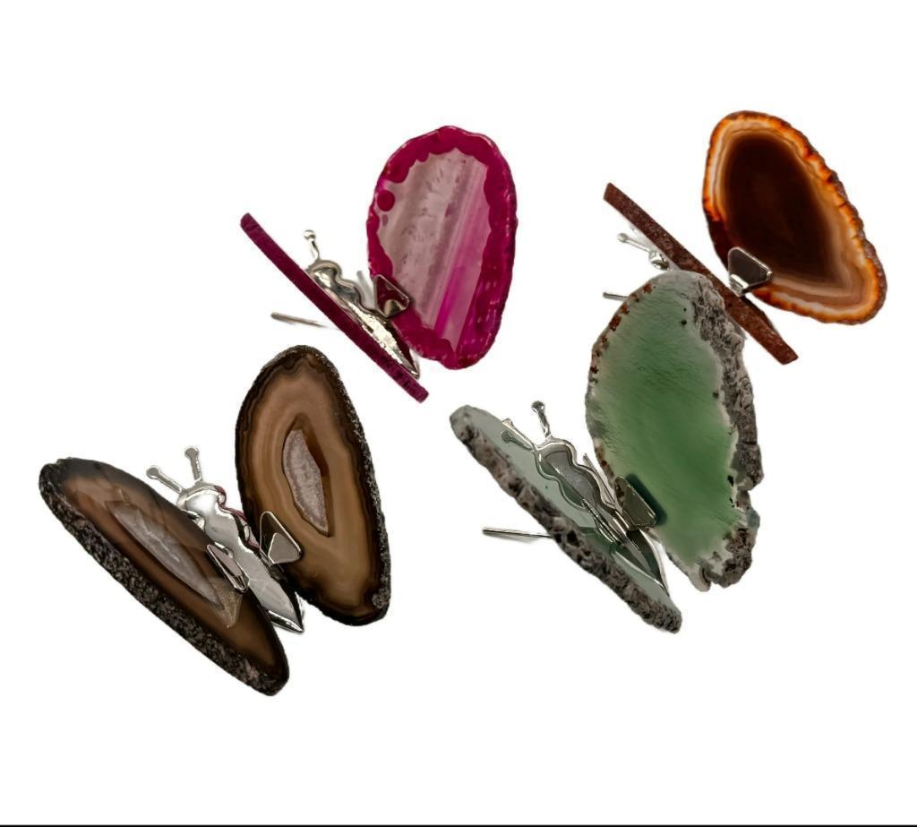 Agaat vlinder 7 cm, Ophalen of Verzenden, Mineraal