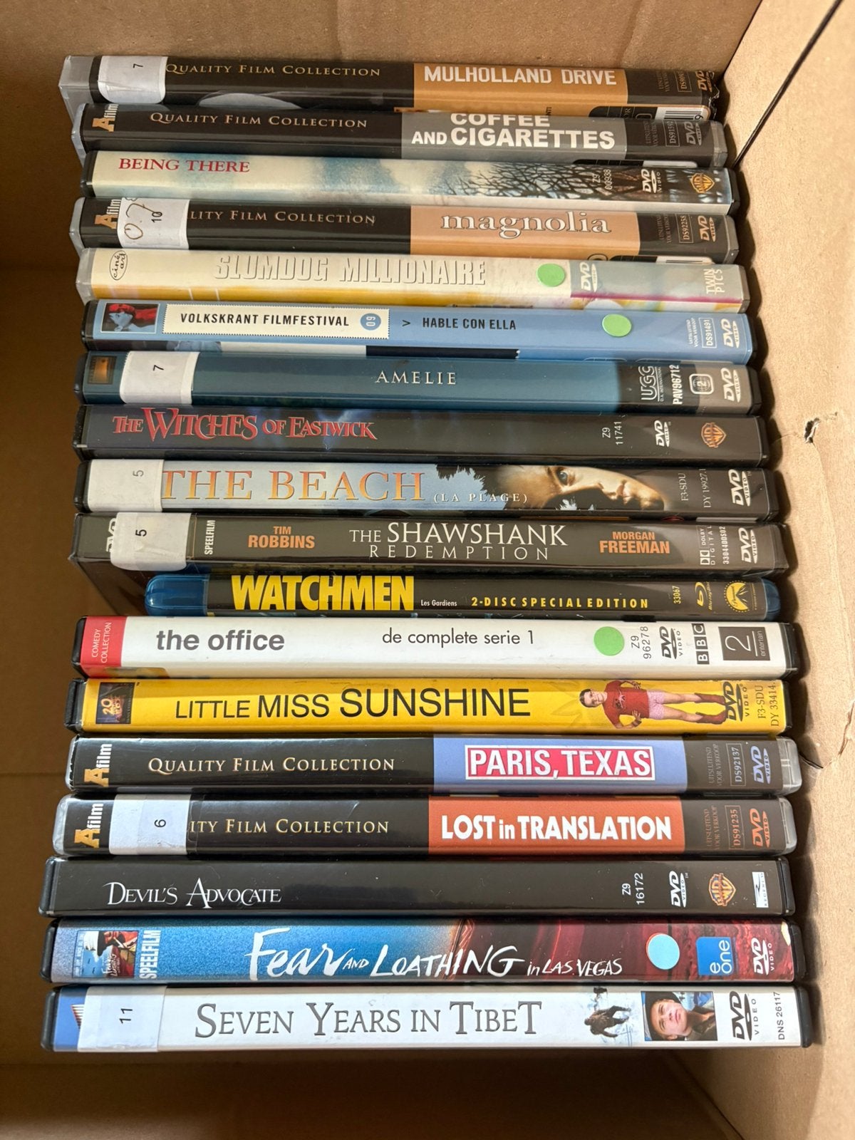 17 dvd films en 1 blue ray film, Alle leeftijden, Ophalen of Verzenden, Gebruikt, Overige gebieden