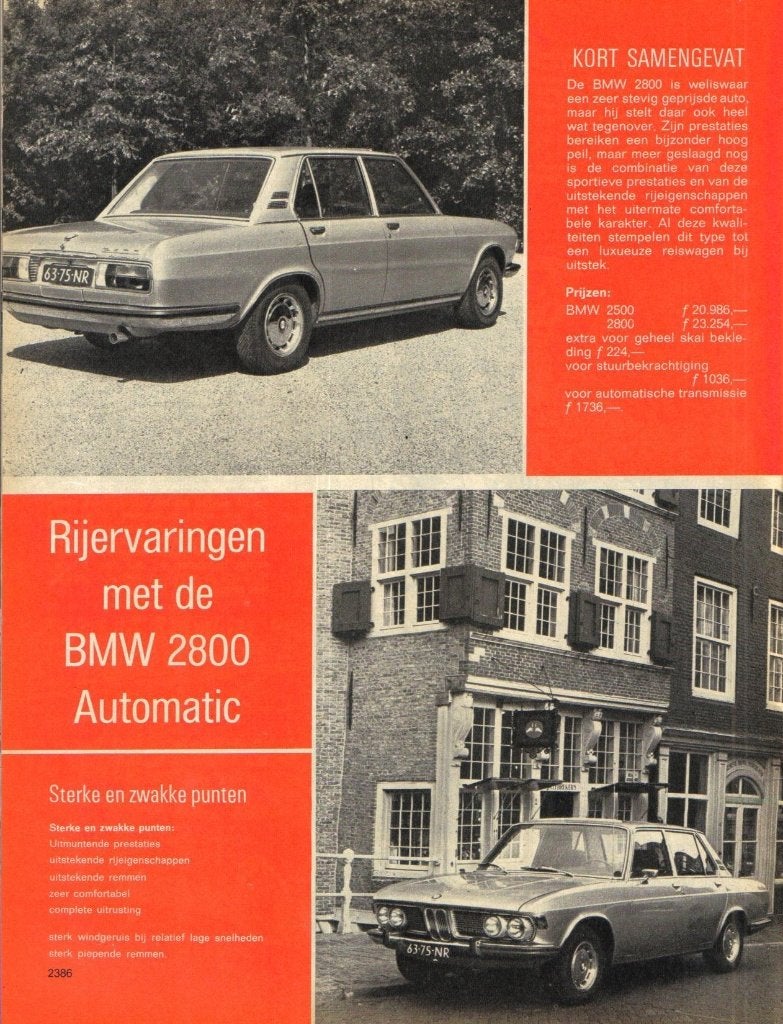Autokampioen test BMW 2800 Aut. 1970, Boeken, Ophalen of Verzenden, Gelezen, BMW