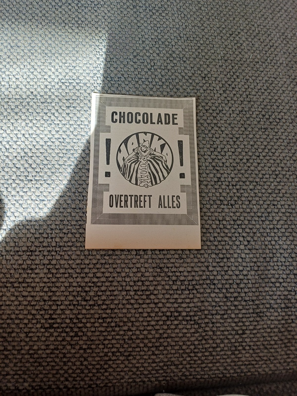 advertentie Hanka chocolade 1925, Ophalen of Verzenden, Zo goed als nieuw, Overige typen