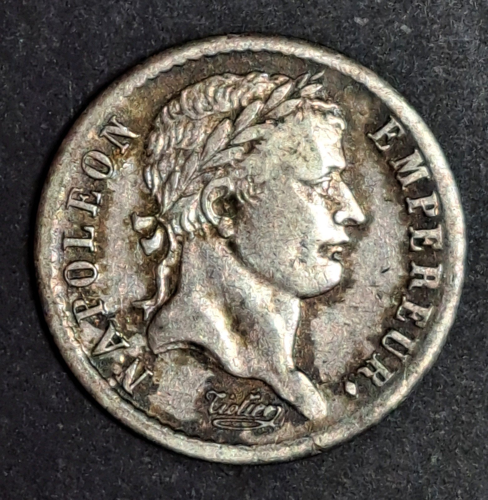 Frankrijk 1/2 franc 1808W mooie kwaliteit, Verzenden, Frankrijk, Losse munt, Zilver