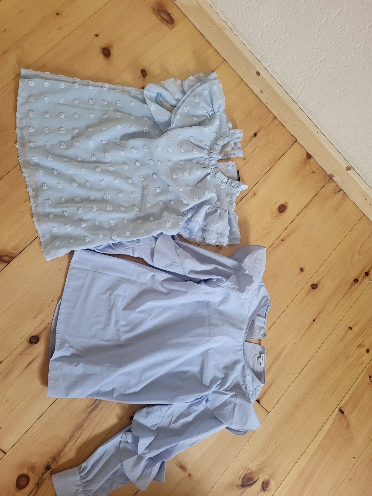 twee blauwe blouses, Ophalen of Verzenden, Zo goed als nieuw, Maat 38/40 (M), Blauw