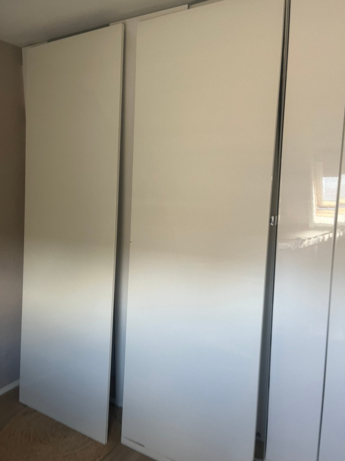 2 x Ikea pax hoogglans schuifdeuren, Ophalen, Gebruikt, 200 cm of meer, 50 tot 100 cm