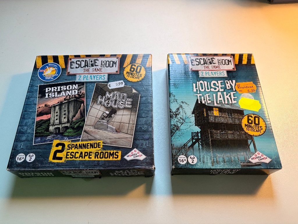 Escape Room The Game Duo Pack + Uitbreidingen, Hobby en Vrije tijd, Ophalen of Verzenden, Zo goed als nieuw, Identity Games