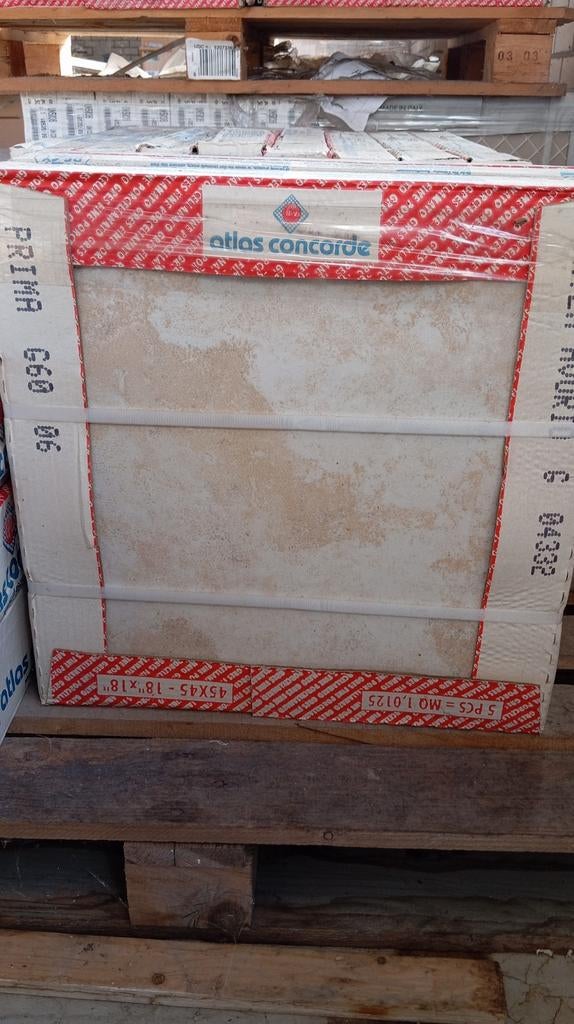 11m2 vloertegels wandtegels 45x45 9mm dik, Ophalen of Verzenden, Nieuw