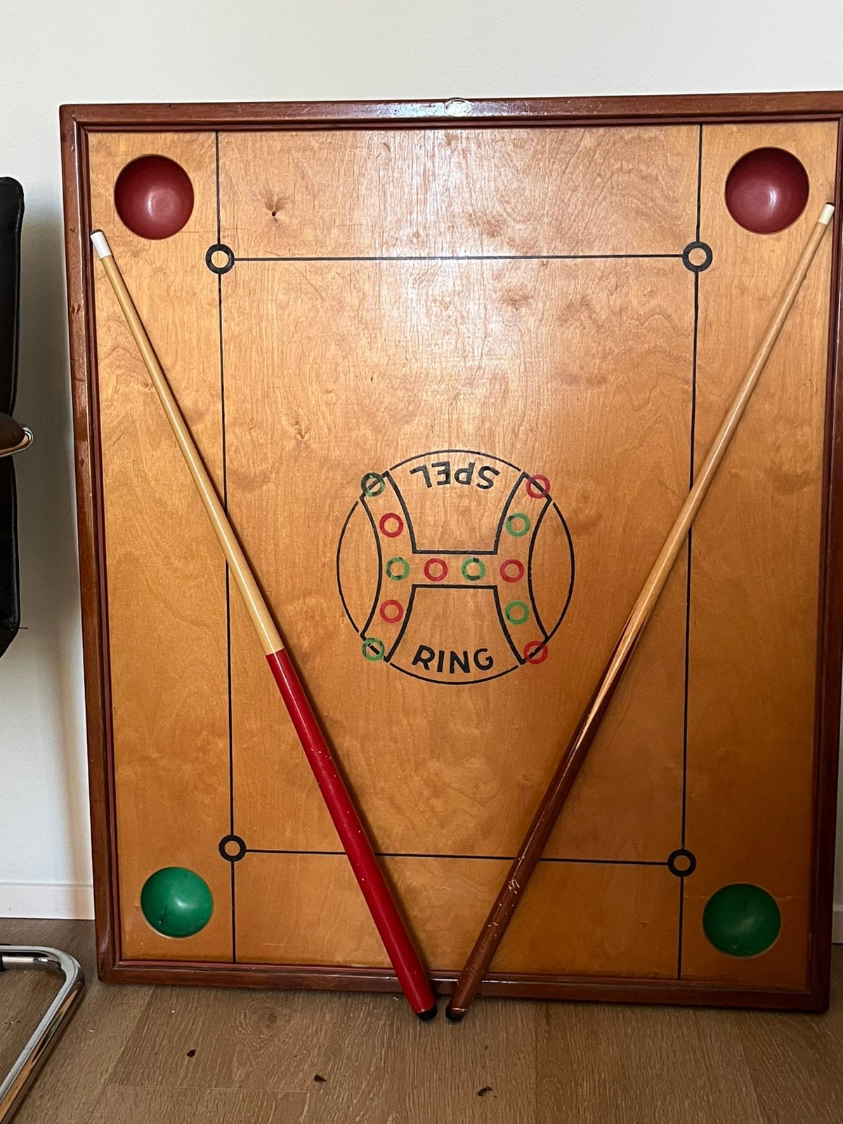 H ring spel ouderwets plezier, kinder biljart, Ophalen, Gebruikt, Dartbord