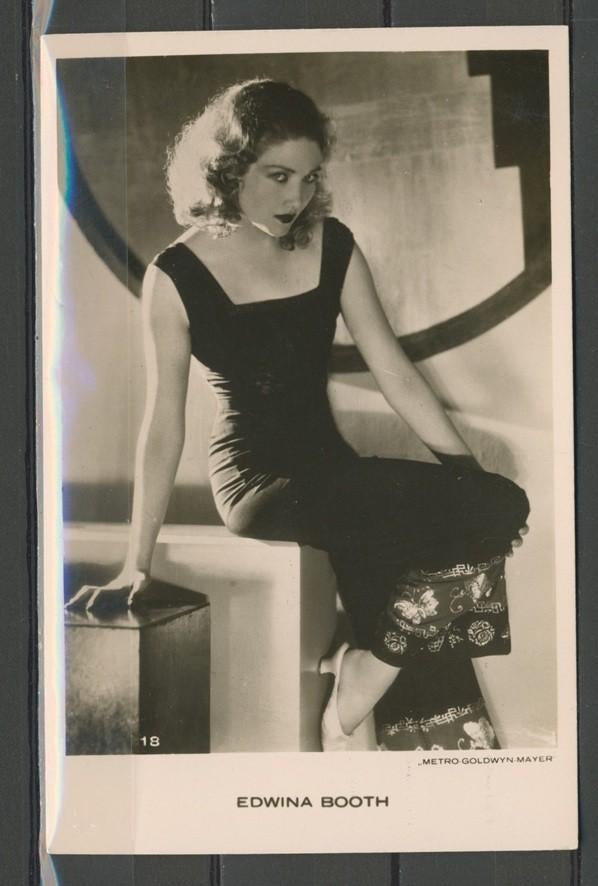 Edwina Booth Cinema Paris 18 Foto-Ansichtkaart M-109 jdu, Verzamelen, Ophalen of Verzenden, 1920 tot 1940, Ongelopen, Sterren en Beroemdheden