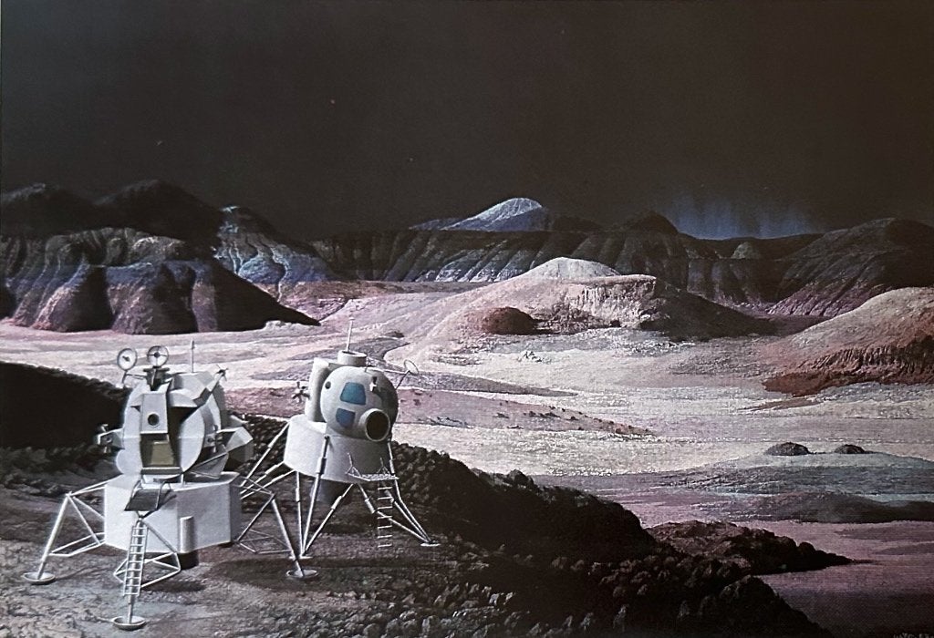 00350b  CAREL WILLINK ~ Landing op Mars (1969), Verzenden, 1980 tot heden, Ongelopen, Overige thema's