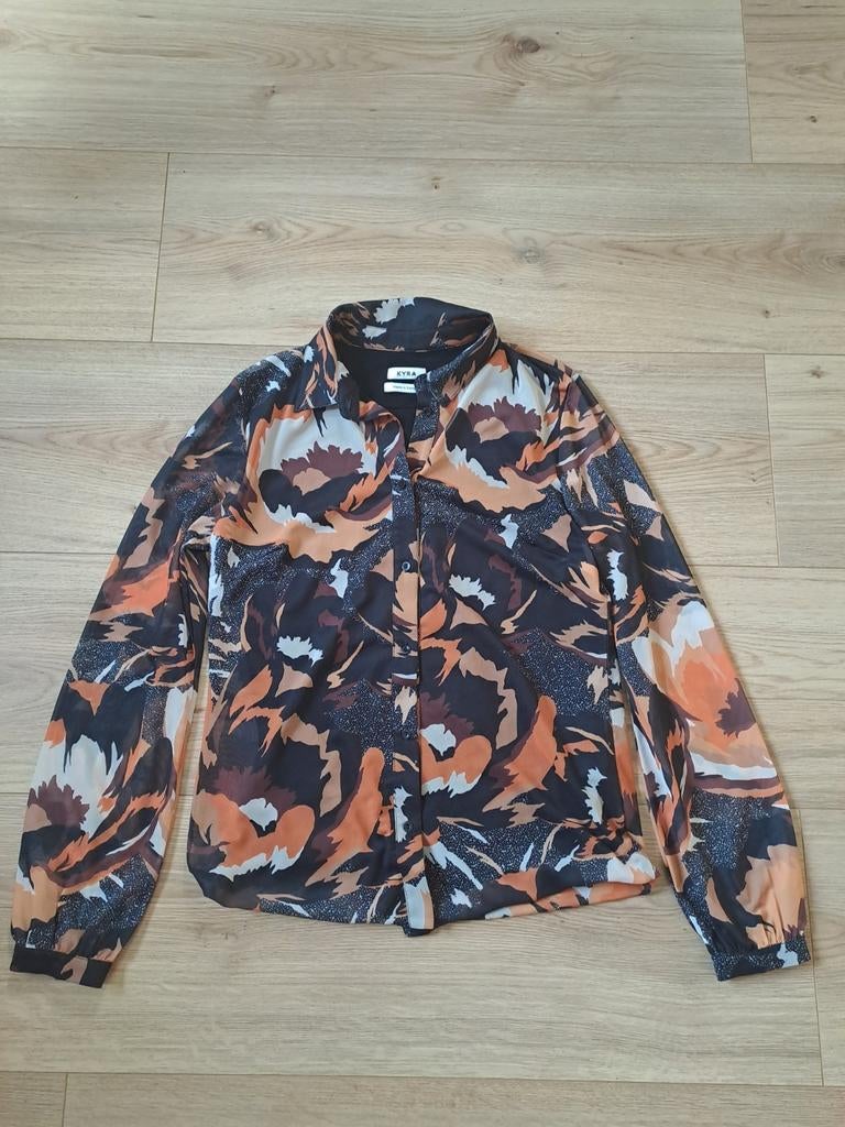 Blouse Kyra, Maat 38/40 (M), Bruin, Ophalen of Verzenden, Zo goed als nieuw