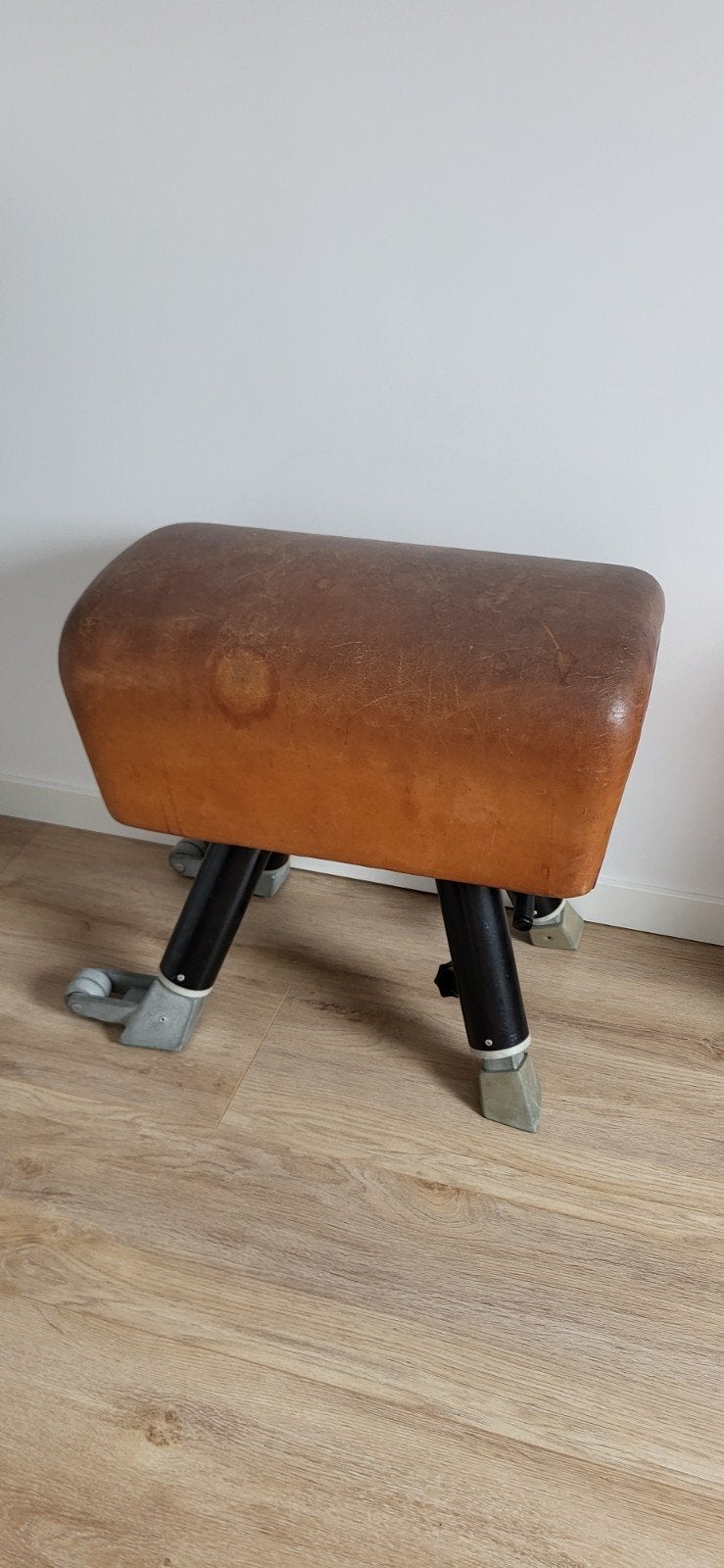 Vintage Turnbok van Janssen + Fritsen - Leer en Hout, Ophalen
