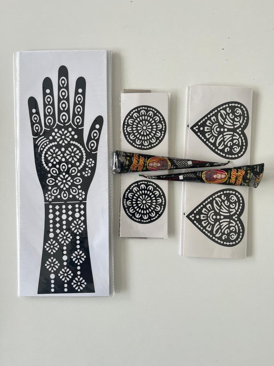 Henna sjablonen en henna pasta set, Ophalen of Verzenden, Nieuw, Overige typen