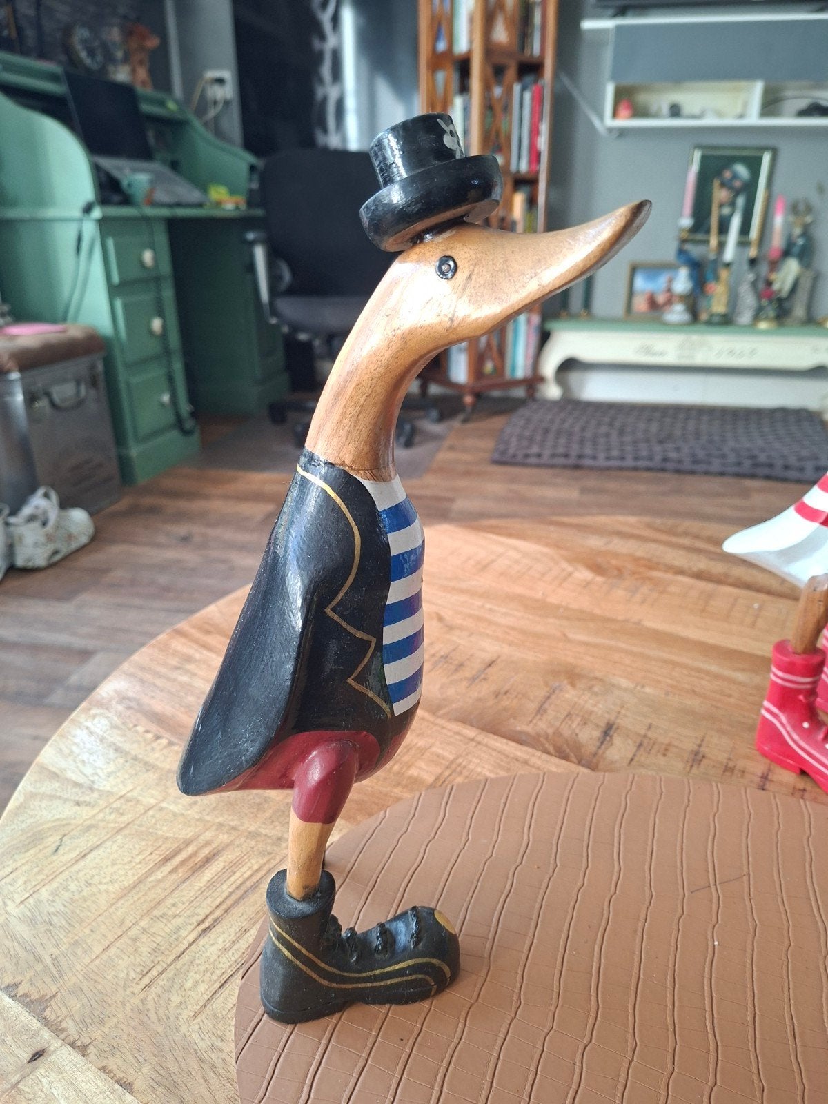 Decoratieve Houten Eenden - Diverse Stijlen alle 3 55 euro, Ophalen, Hout, Meerkleurig, Overige stijlen