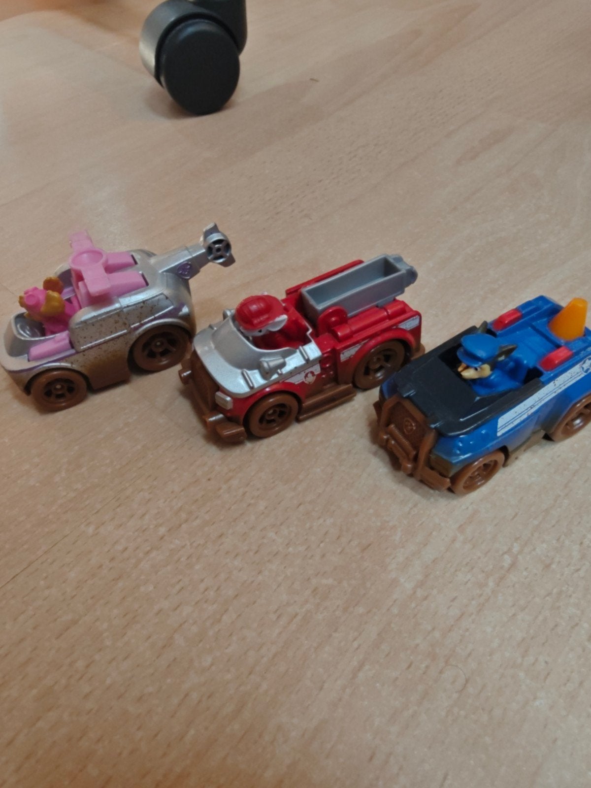 Paw Patrol speelgoedauto's - set van 3, Ophalen of Verzenden, Gebruikt