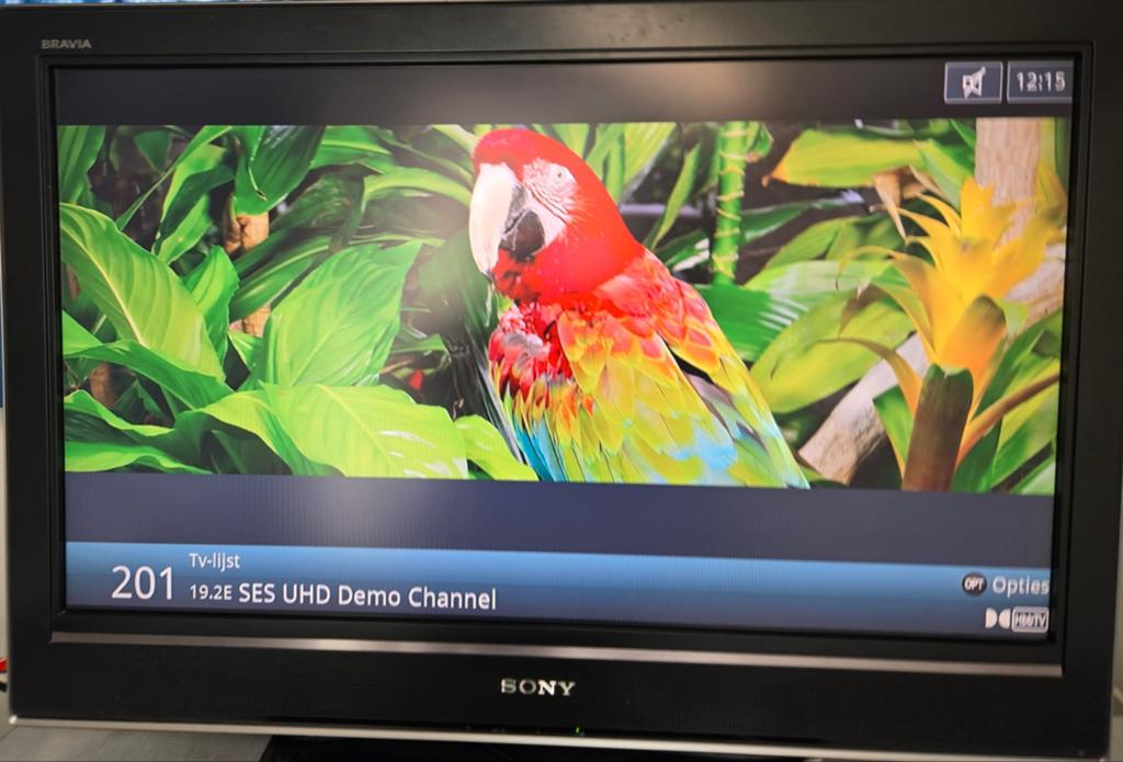 Complefe set mef Technisat UHD S2, Triax schotel en Sony tv., Ophalen