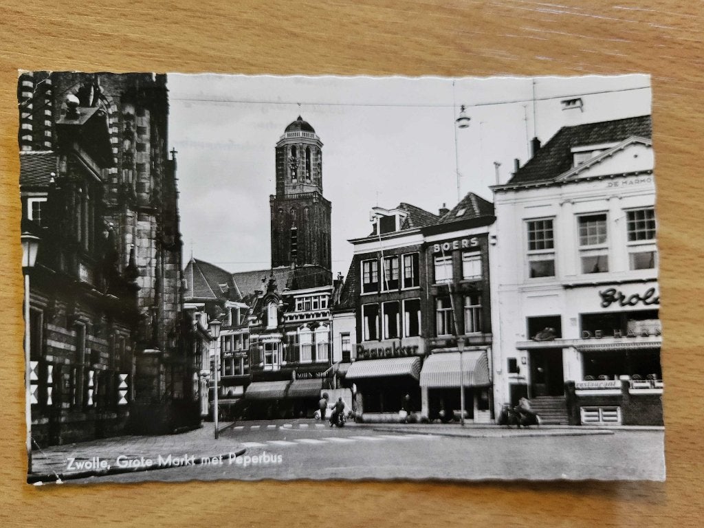 ansicht ZWOLLE Grote markt Peperbus, Verzamelen, Verzenden, Voor 1920, Overijssel