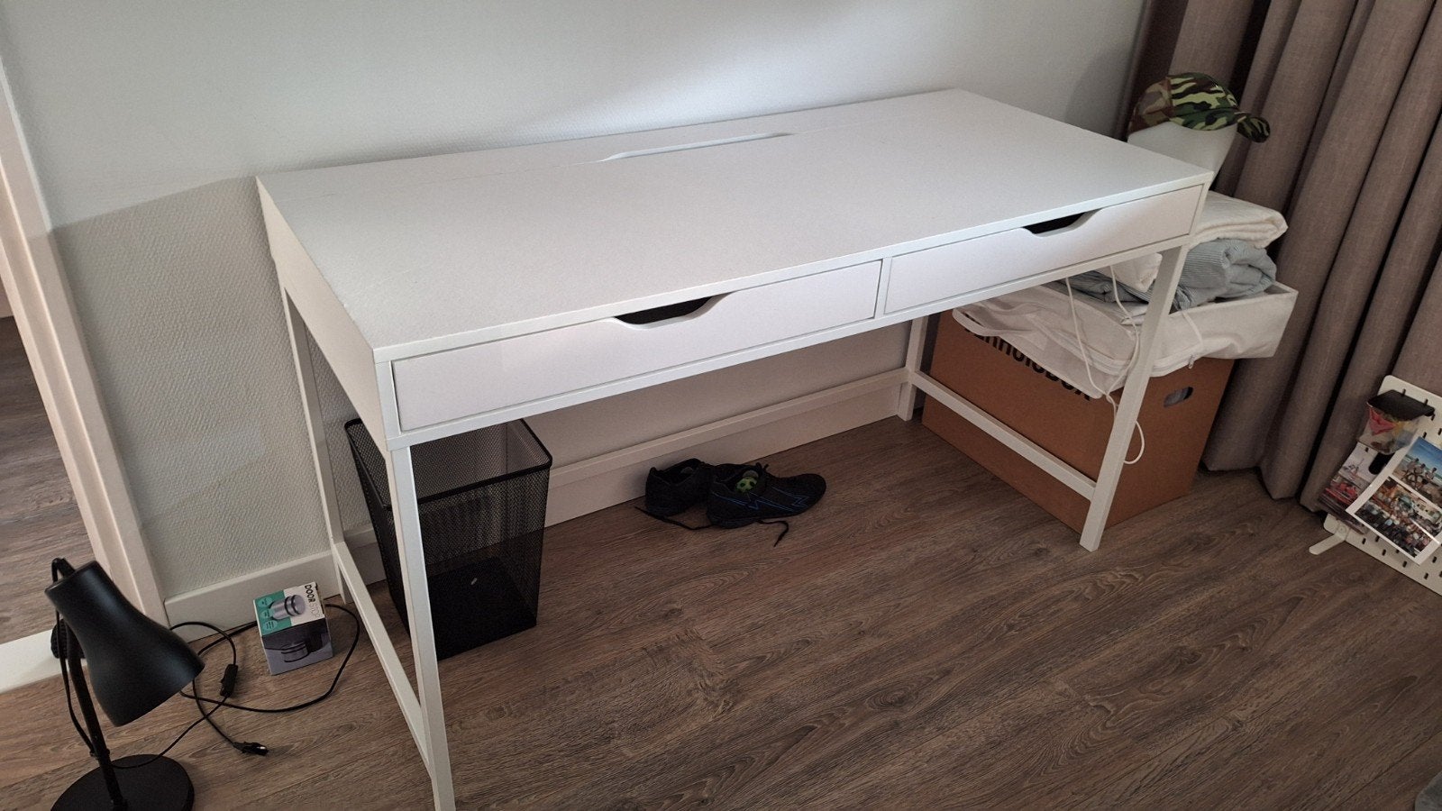 IKEA Alex bureau - Wit, 132x58x76cm met lades, Huis en Inrichting, Ophalen, Gebruikt, 132 cm, Schoolbureau