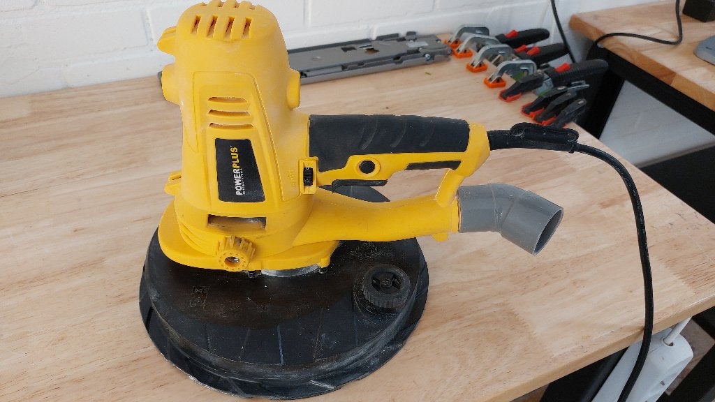 Powerplus POWX0478 Wand- en Plafondschuurmachine, Ophalen, Gebruikt, 1200 watt of meer, Overige typen