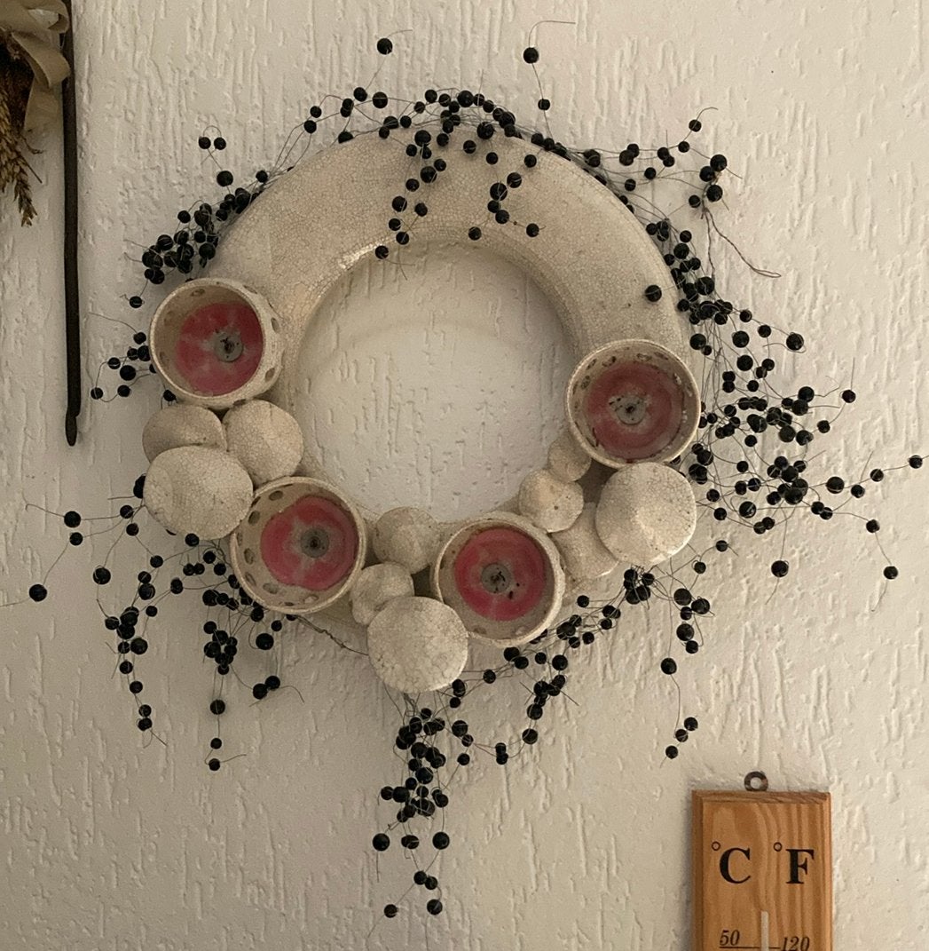 Zwarte kralenslinger decoratie of knutselen, Zwart, Gebruikt, Ophalen of Verzenden, Kunststof