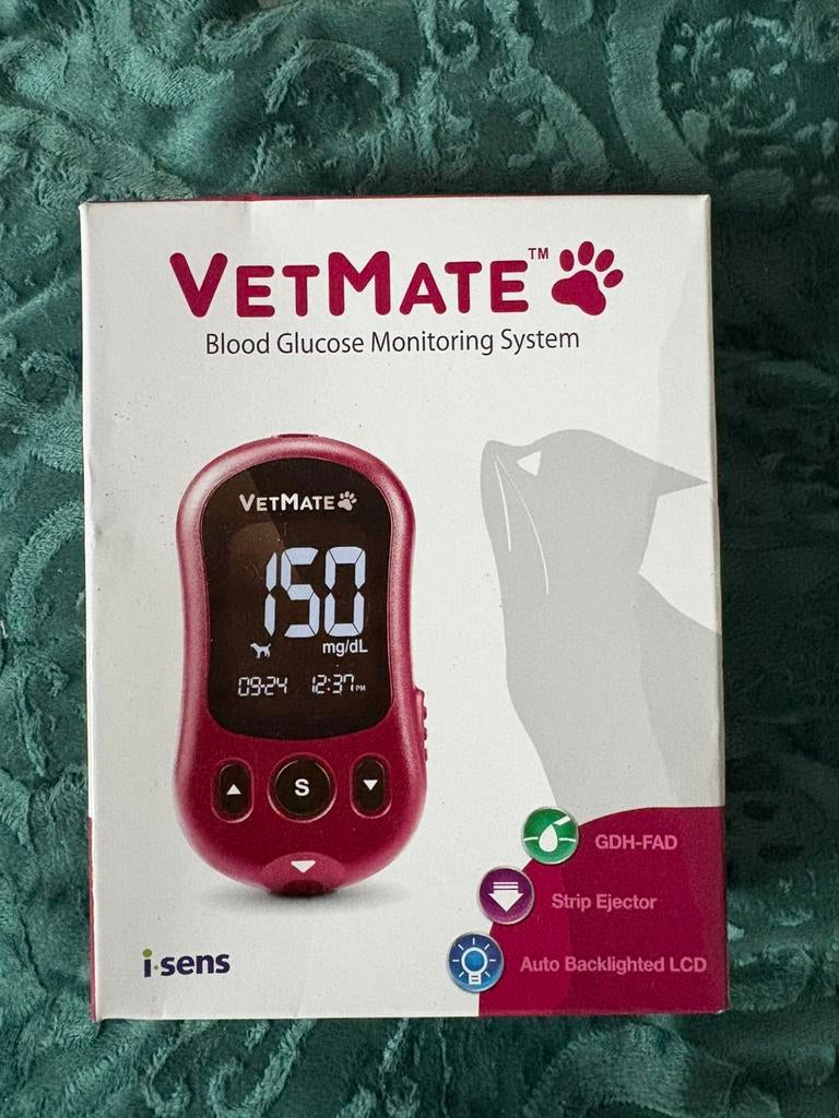 Glucosemeter kat -diabetes-VetMate- zonder strips en naalden, Dieren en Toebehoren, Ophalen of Verzenden, Zo goed als nieuw