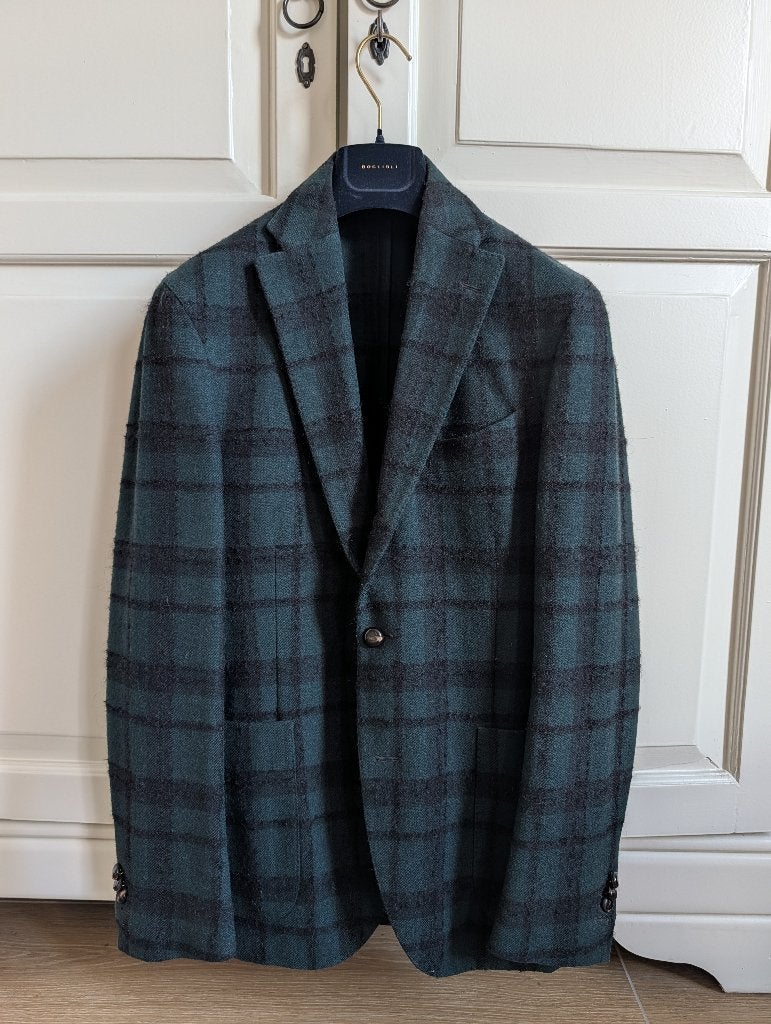 Boglioli K-Jacket | wool-mohair-alpaca blend | Size IT50, Ophalen of Verzenden, Zo goed als nieuw, Groen