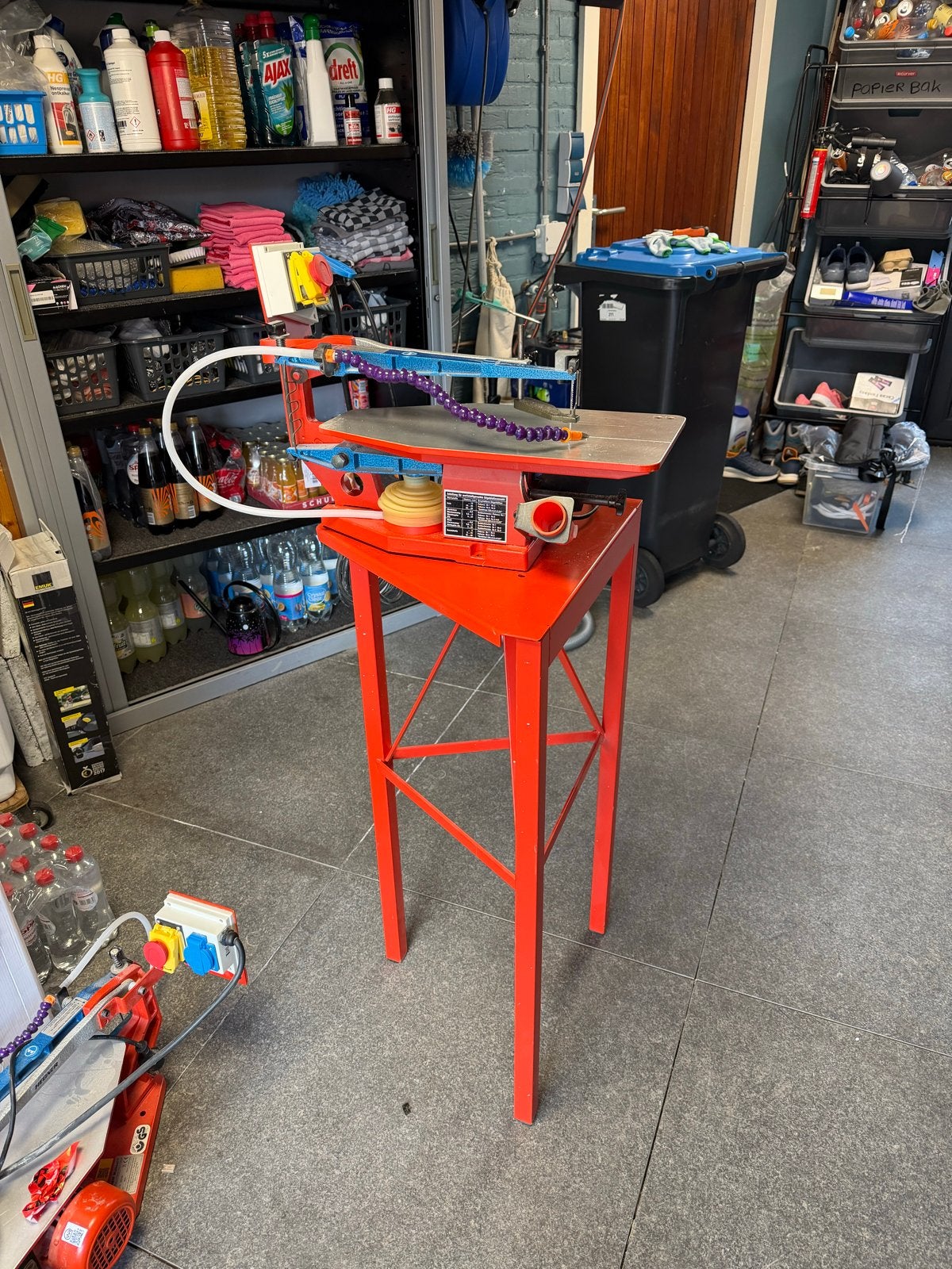 Figuurzaagmachine met onderstel - Ideaal voor hobbyisten, Doe-het-zelf en Verbouw, Ophalen, Gebruikt, 30 tot 70 mm, Figuurzaag
