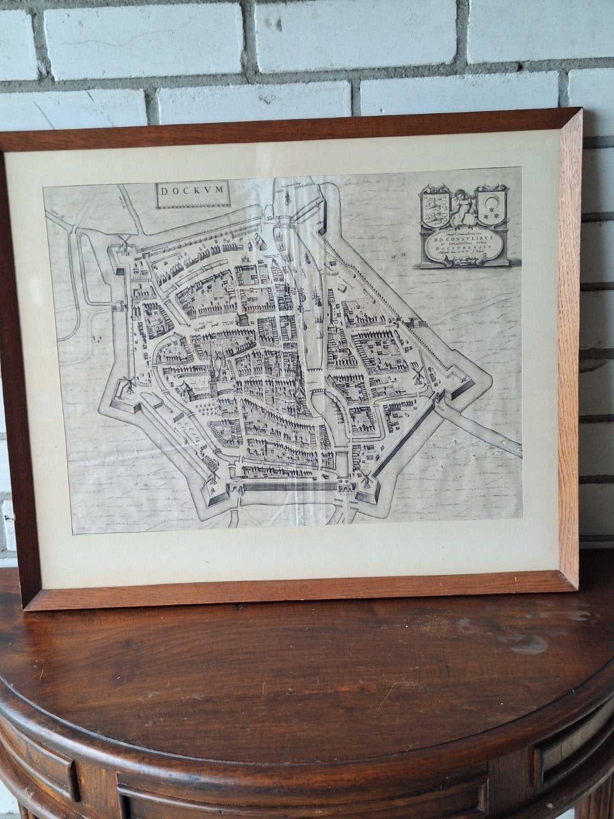 Dockum landkaart.1652 By Jan Blauw, Ophalen
