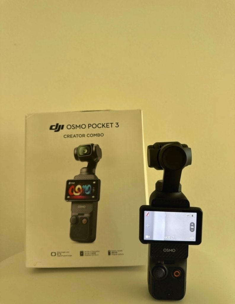 DJI osmo pocket 3 Creator Combo, Overige soorten, Minder dan 8x, Zo goed als nieuw, Externe microfoon