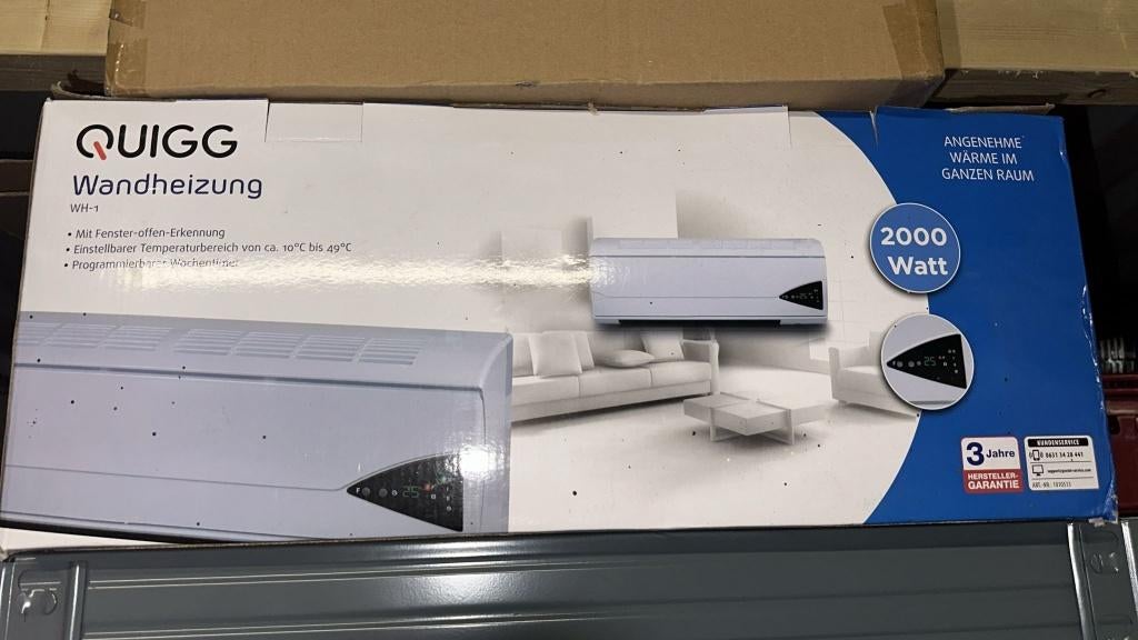 Wandverwarming met afstandbediening, Minder dan 30 cm, Cv-ketel of Combi-ketel, Nieuw, Minder dan 60 cm