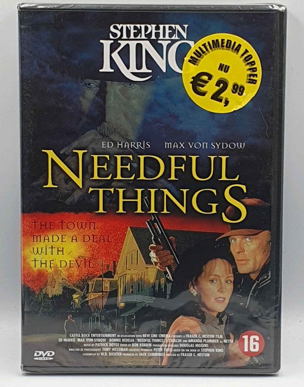 Te koop: Needful Things DVD - Stephen King (Kijkwijzer 16), Engels, Vanaf 16 jaar, Ophalen of Verzenden, Nieuw in verpakking