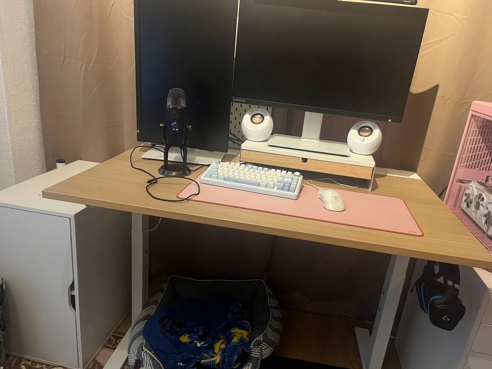 Ikea mittzon zit/sta bureau, Huis en Inrichting, Bureaus, Zit-sta bureau, Gebruikt, 120 cm, Scandinavisch